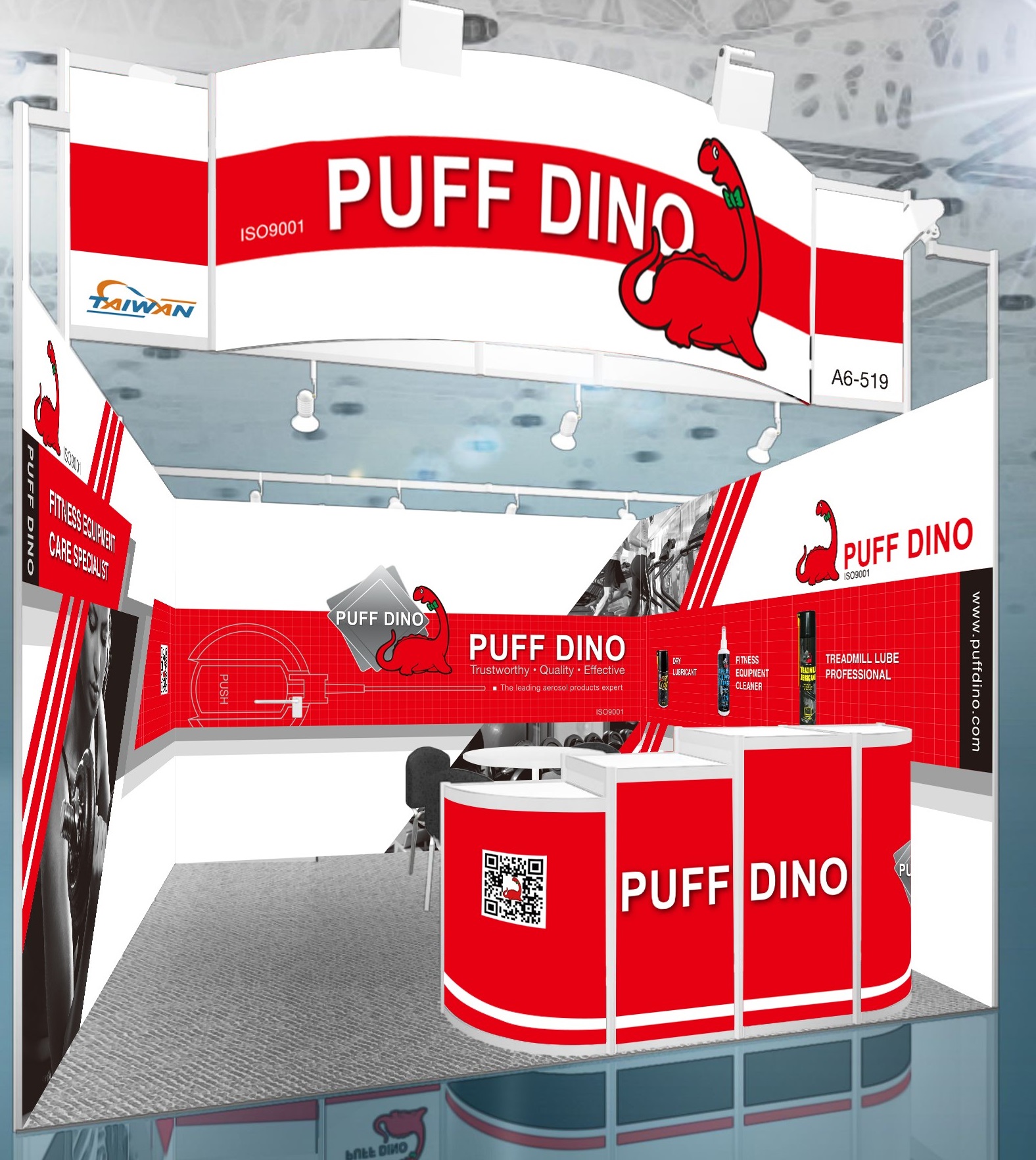 2018 ISPO - PUFF DINO TREADMILL LUBE